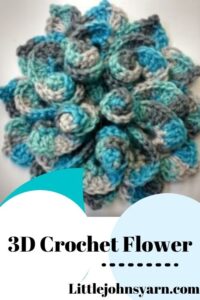 3d crochet flower