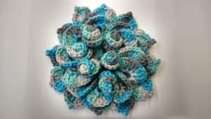 3d crochet flower