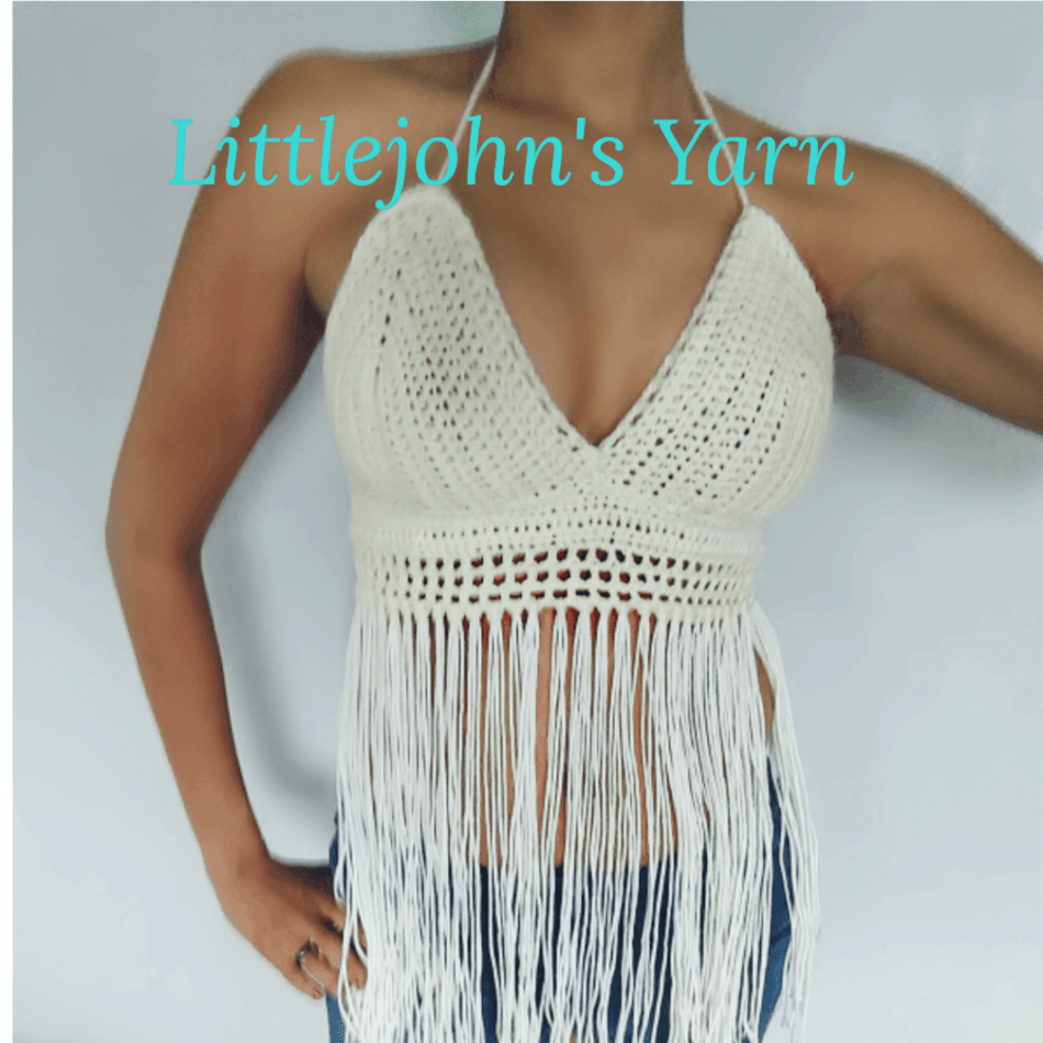 Crochet Festival Top  Perfect for beginners – Littlejohn's Yarn