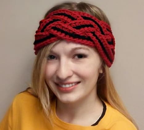 crochet braided headband pattern