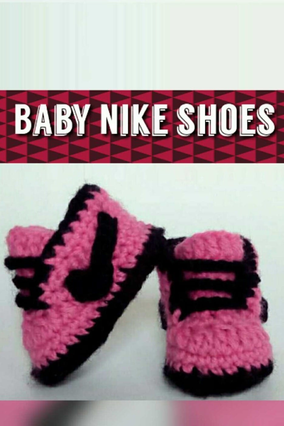 How to crochet Nike baby shoes 