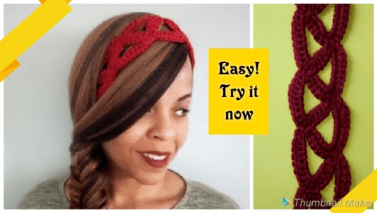 crochet summer headband