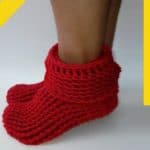 easy free crochet slipper boots