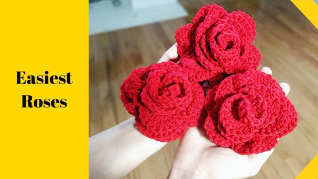 free easy crochet rose pattern