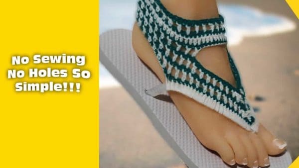 Crochet flip flops tutorial