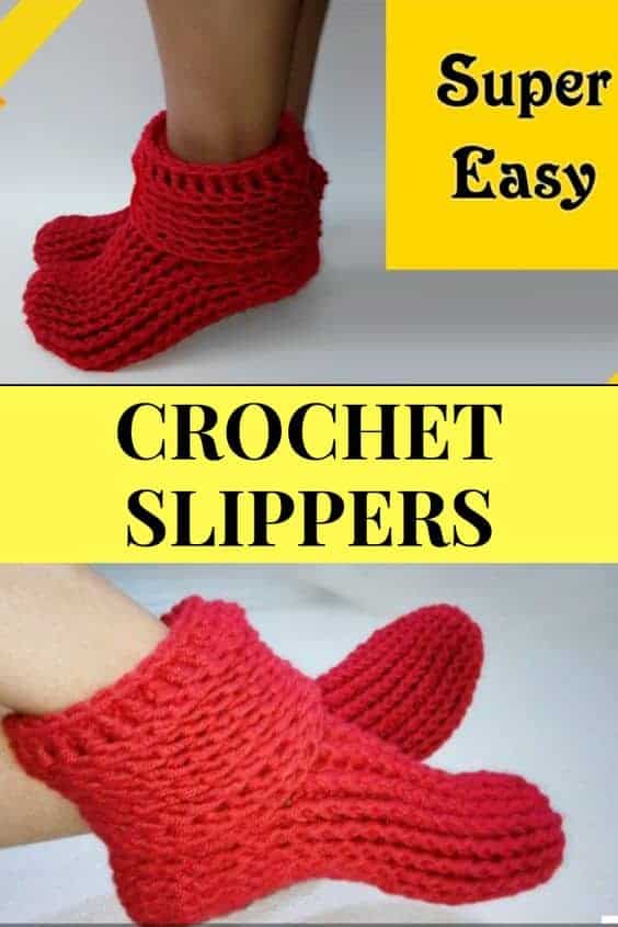 Easy Crochet Slipper Boots | Free Pattern
