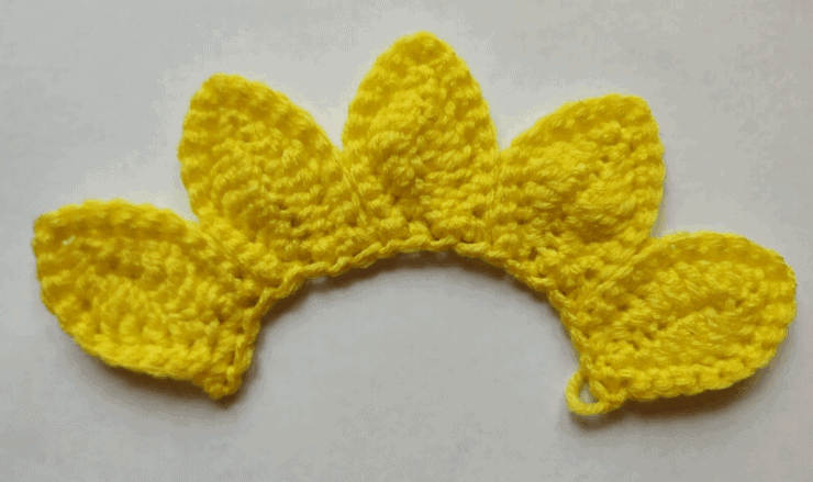 crochet sunflower hat
