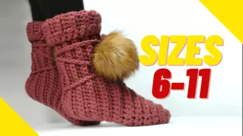 easy crochet slipper boot