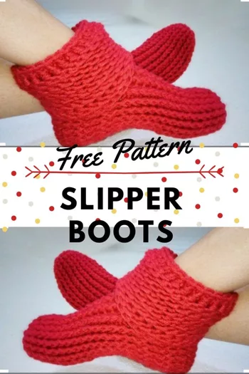 free crochet slipper boot pattern