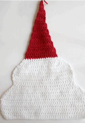 crochet santa pillow