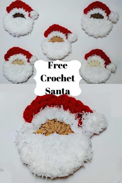 Crochet Santa Face pattern