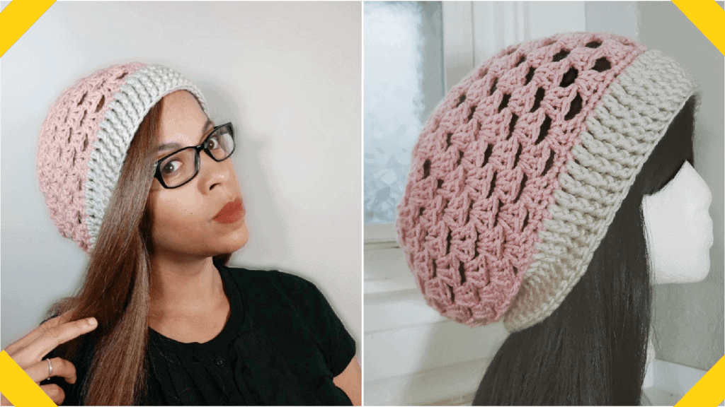 Spiked Granny Stitch Slouch Hat, Free Crochet Pattern