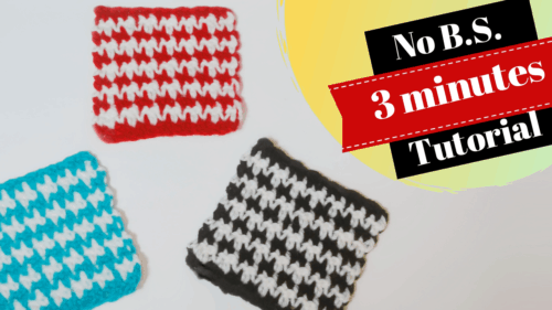 Easy Crochet Houndstooth Stitch