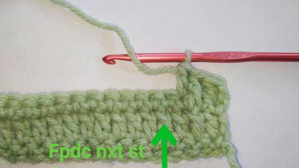 crochet alpine stitch written pattern