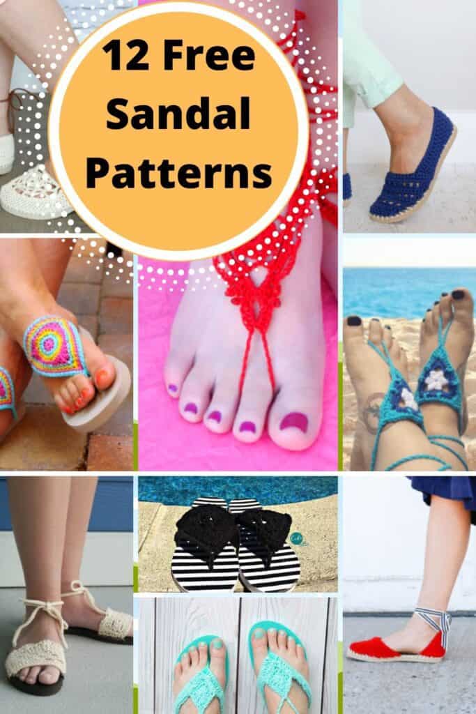 Crochet Women Barefoot Sandal Anklets Free Patterns
