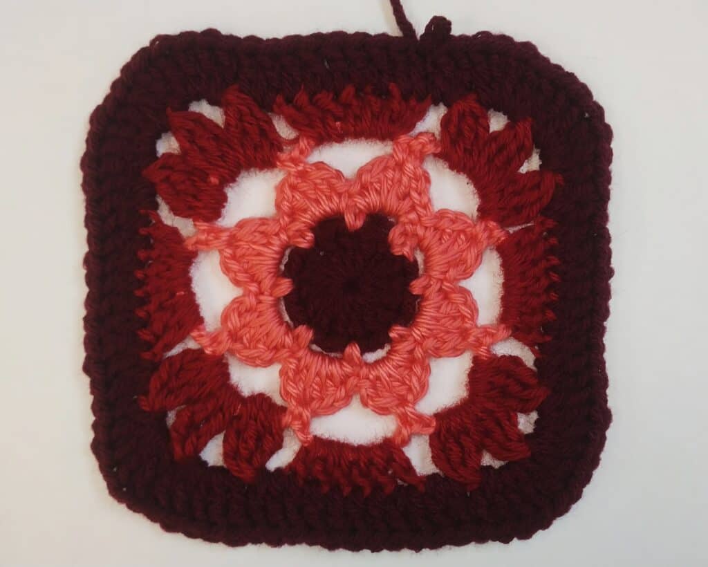 crochet flower motif hat