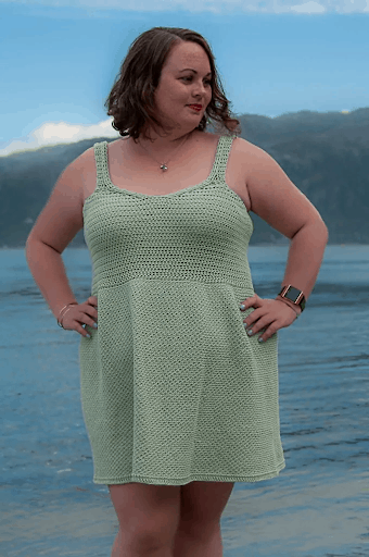 crochet dresses plus size
