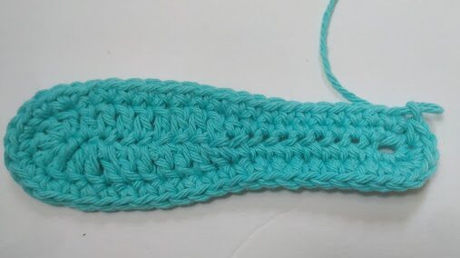 Crochet loafer sole