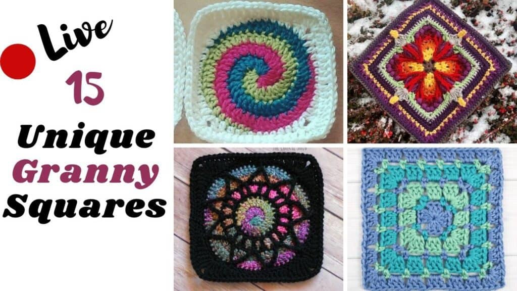 15 Unusual Granny Square Crochet Patterns Littlejohn's Yarn