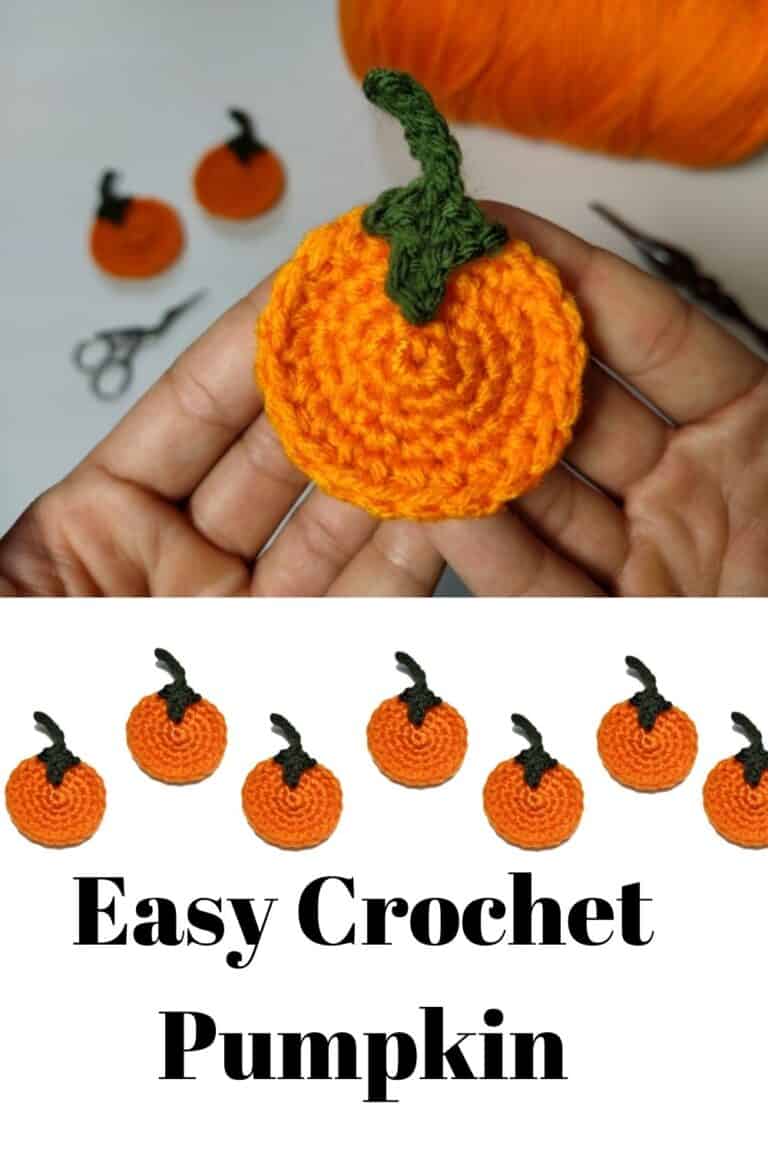 Crochet Pumpkin Free Pattern For Fall Appliques! Littlejohn's Yarn