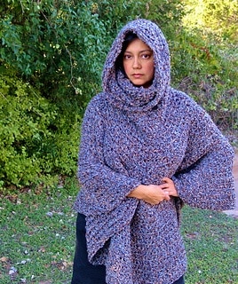 crochet poncho pattern with hood