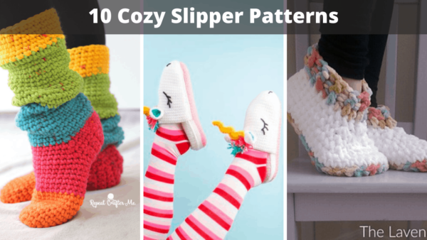 10 Warm and Cozy Crochet Slippers Patterns Free! – Littlejohn's Yarn