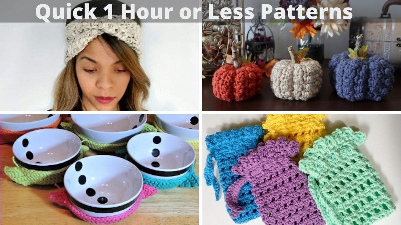 one hour crochet projects