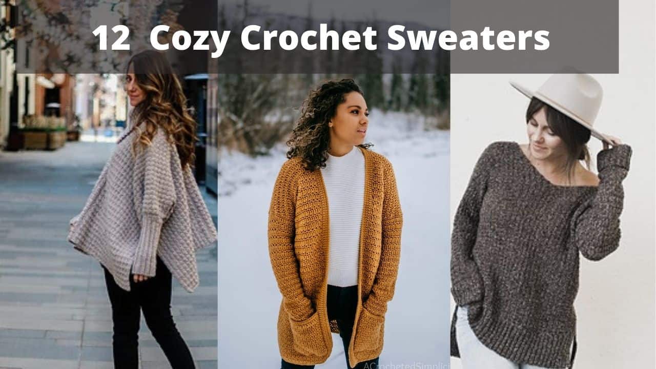 pas arkiv Parat 12 FREE Patterns for Cozy Crochet Sweaters – Littlejohn's Yarn