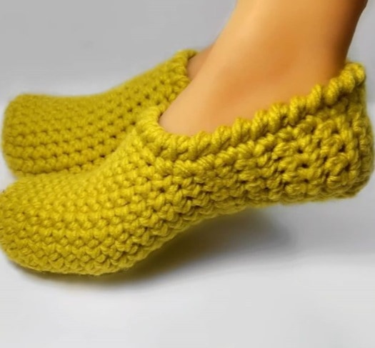 free crochet slippers