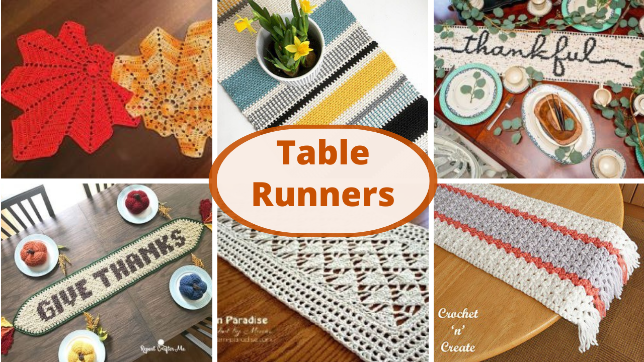crochet table runners free pattern