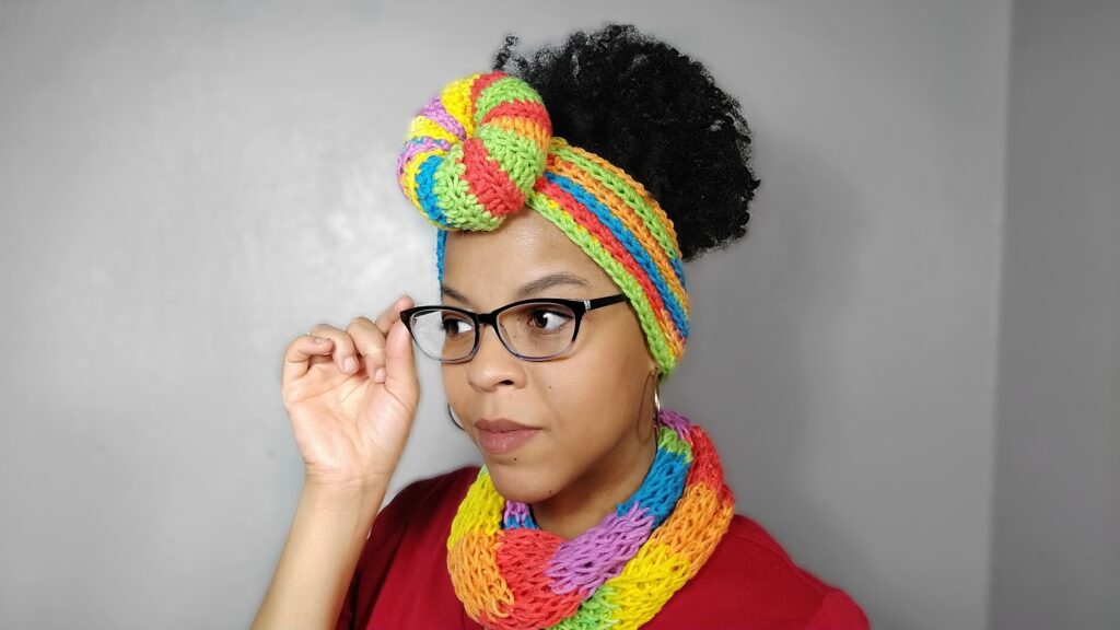 Top knot crochet headband pattern