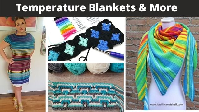 Crochet temperature blanket ideas