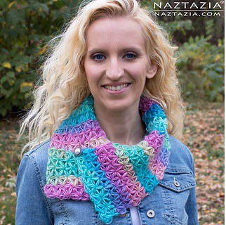 crochet star stitch scarf
