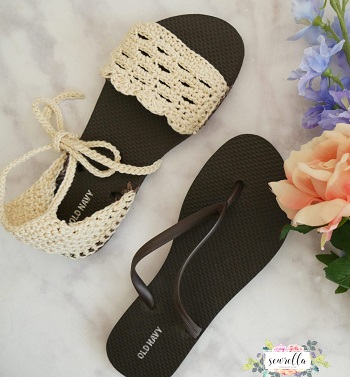 crochet sandals with soles