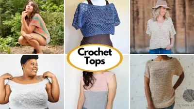 Off the Shoulder Crochet Crop Top // Crochet Pattern » Designs by Key
