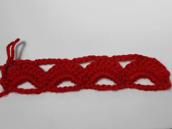 crochet arcade stitch tutorial