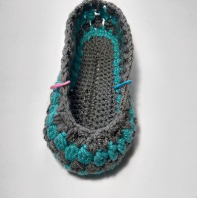 crochet slipper socks