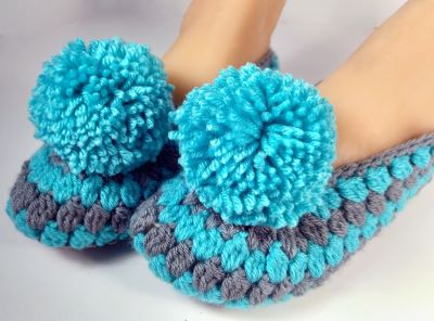 free pattern for crochet slippers