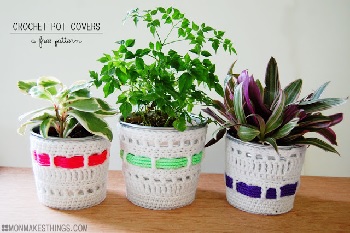 free crochet plant hangers