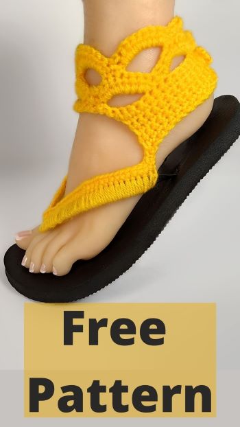Crochet Slippers with Flip Flop Soles -- Free Pattern + Video