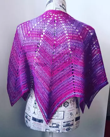 how to crochet lace shawl