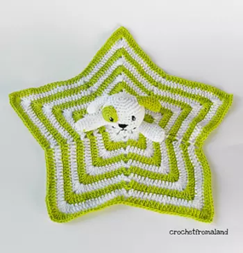 puppy crochet lovey blanket