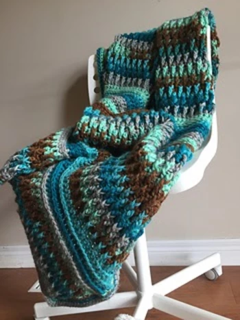 crochet chunky throw blanket