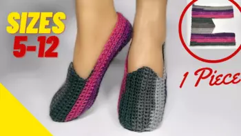 How to crochet easy slipper socks