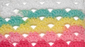 crochet wheatsheaf stitch