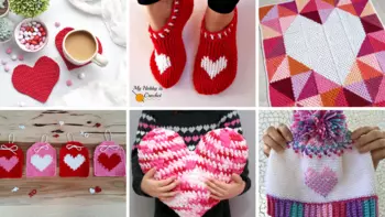 Red Heart Sweetheart Blanket Crochet Yarn Kit