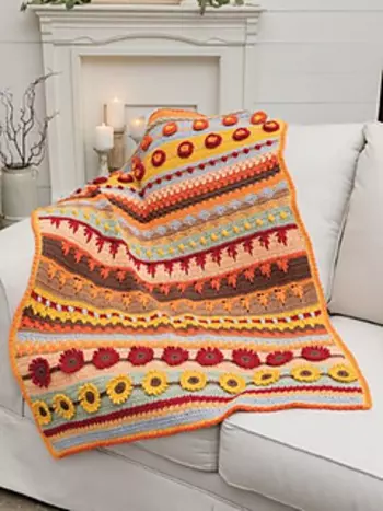 fall crochet blanket
