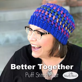 crochet puff stitch beanie