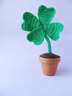 crochet 4 leaf clover