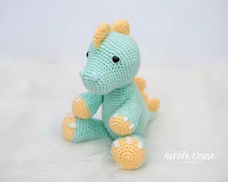 crochet dinosaur stuffed animal